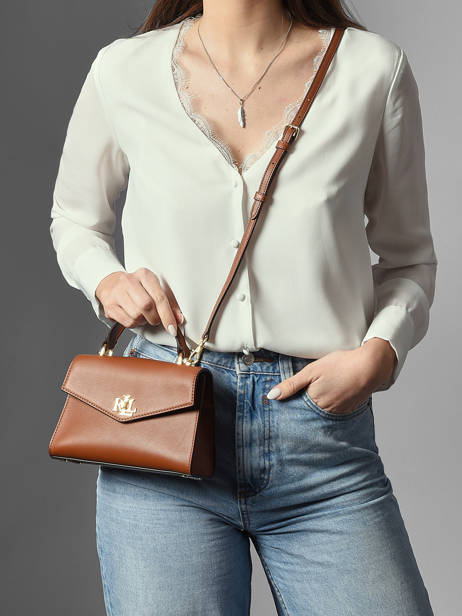 Handtassen Farrah Leder Lauren ralph lauren Bruin farrah 31968761 ander zicht 1