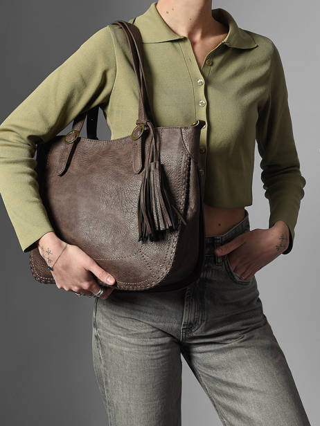 Schoudertas Wt Tresse Miniprix Bruin wt tresse 27611 ander zicht 1