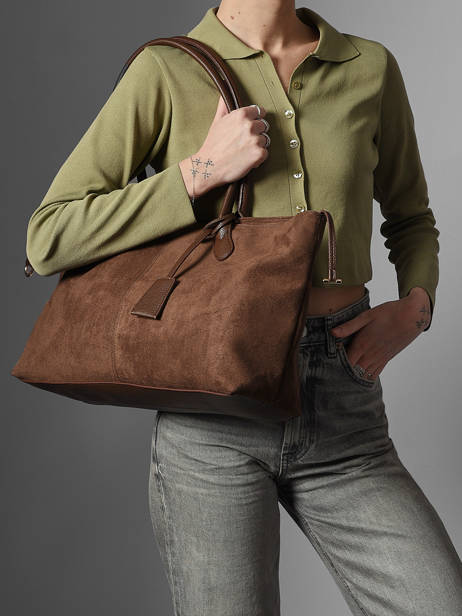 Sac Porté épaule Wt Velvet Miniprix Marron wt velvet R2024 vue secondaire 1