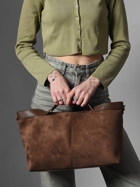 Handtas Wt Velvet Miniprix Bruin wt velvet KJ62084 ander zicht 1