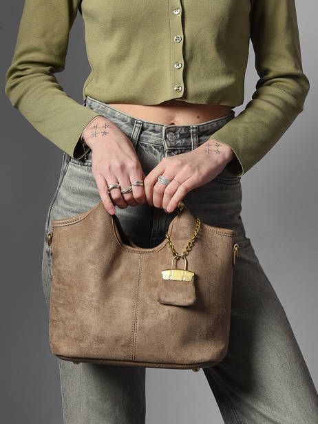 Handtas Wt Velvet Miniprix Beige wt velvet KJ62074 ander zicht 1