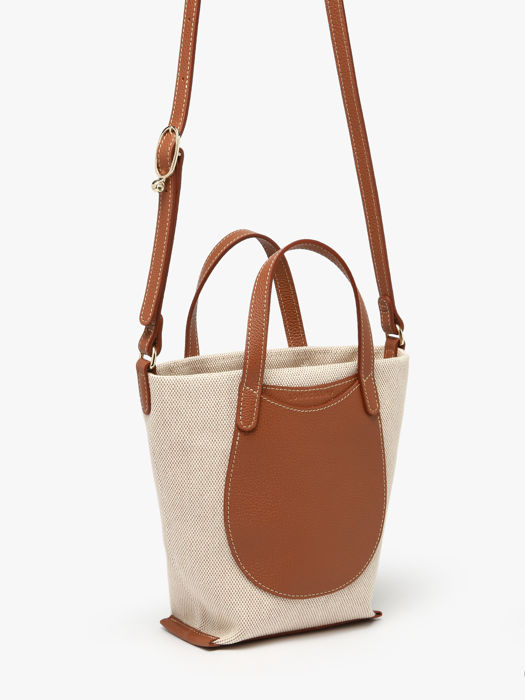 Longchamp Le foulonné toile Cross body tas Bruin