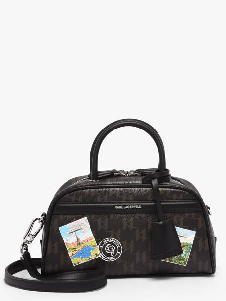 Handtas K Ikon Leder Karl lagerfeld Bruin k ikon B1W30025