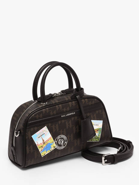 Handtas K Ikon Leder Karl lagerfeld Bruin k ikon B1W30025 ander zicht 1