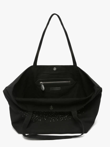 Sac Cabas K/essential Rhinestone Logo Coton Karl lagerfeld Noir k essential B1W50087 vue secondaire 2