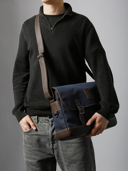 Longchamp Boxford Sac porté travers Bleu
