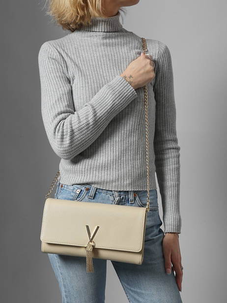 Sac Bandoulière Divina Valentino Beige divina VBS1R401 vue secondaire 1