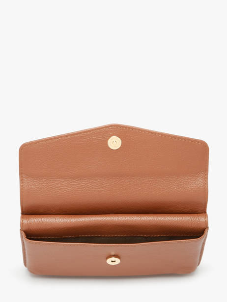 Avondtas Luna Leder Met Schouderriempje Hexagona Bruin luna 688422 ander zicht 2