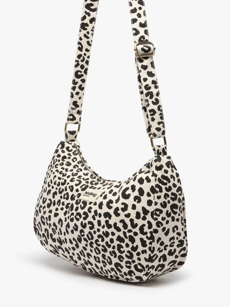 Sac Porté épaule Leopard Polyester Hindbag Beige leopard LE vue secondaire 1