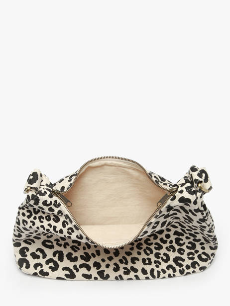 Sac Porté épaule Leopard Polyester Hindbag Beige leopard LE vue secondaire 2