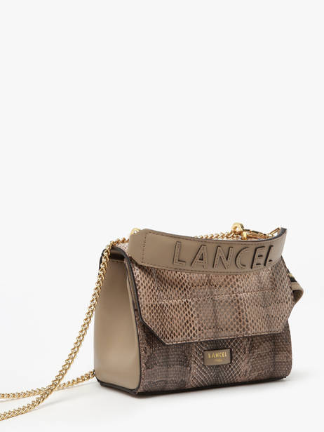 Cross Body Tas S Ninon Ayers Leder Lancel Bruin ninon A14013 ander zicht 1