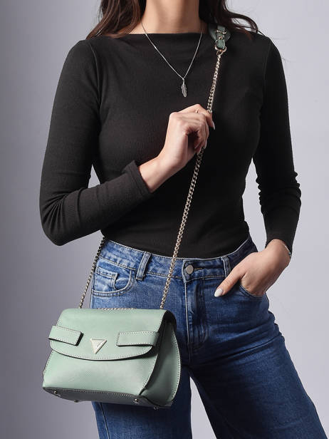 Cross Body Tas Serenova Polyurethaan Guess Groen serenova ZG809121 ander zicht 1