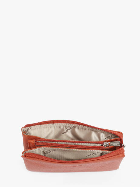 Portemonnee Confort Leder Hexagona Oranje confort 37981 ander zicht 1