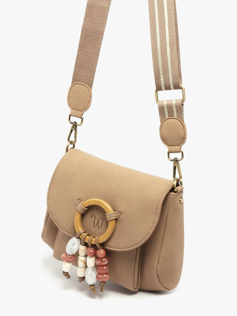 Cross Body Tas Camomille Pearl Woomen Beige camomille pearl WCAE06 ander zicht 2