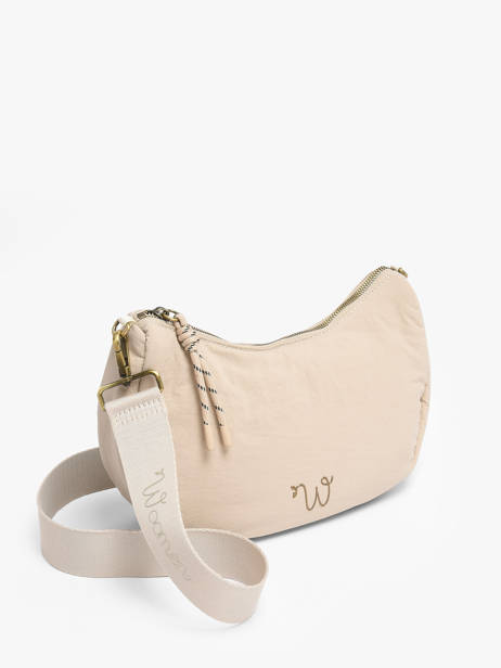 Cross Body Tas Primevere Nylon Woomen Beige primevere WPRI18 ander zicht 2