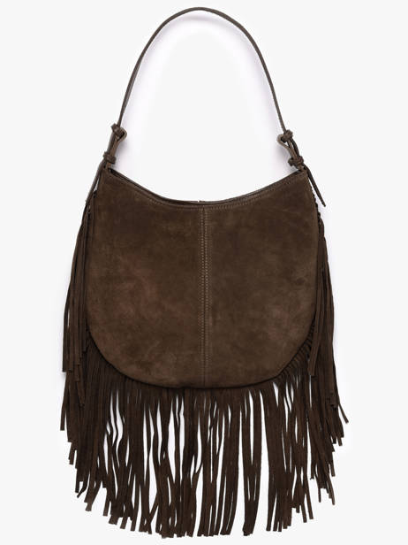 Schoudertas Velvet Leder Milano Bruin velvet VE25112 ander zicht 1