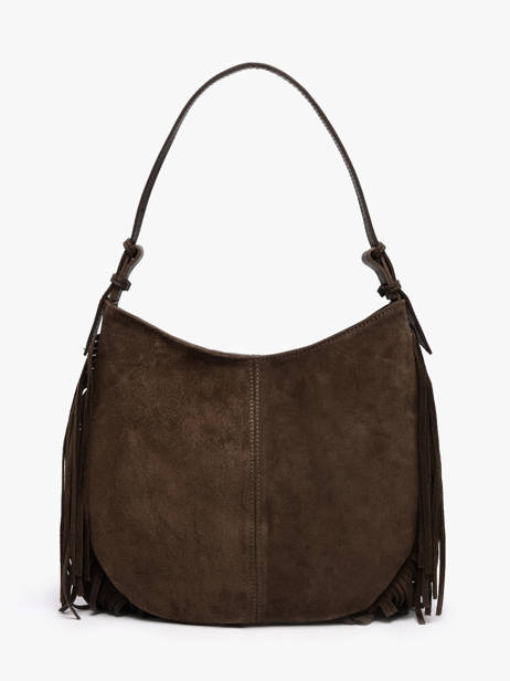 Schoudertas Velvet Leder Milano Bruin velvet VE25112 ander zicht 3