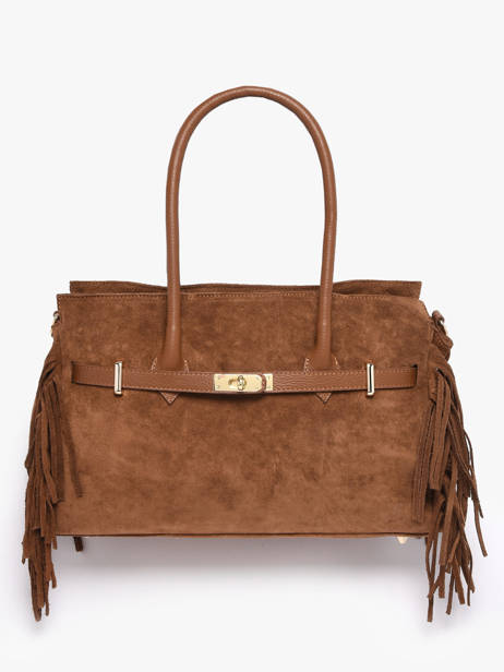 Sac Porté épaule Velvet Cuir Milano Marron velvet VE25114 vue secondaire 1