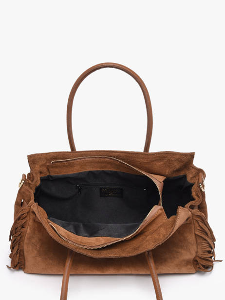 Sac Porté épaule Velvet Cuir Milano Marron velvet VE25114 vue secondaire 2