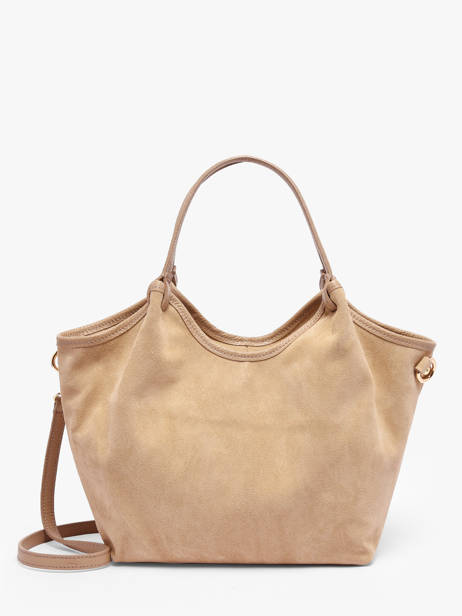 Schoudertas Velvet Caviar Leder Milano Beige velvet caviar VC241111