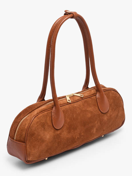 Schoudertas Velvet Caviar Leder Milano Bruin velvet caviar VC25112 ander zicht 1