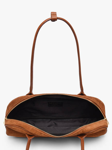 Schoudertas Velvet Caviar Leder Milano Bruin velvet caviar VC25112 ander zicht 2