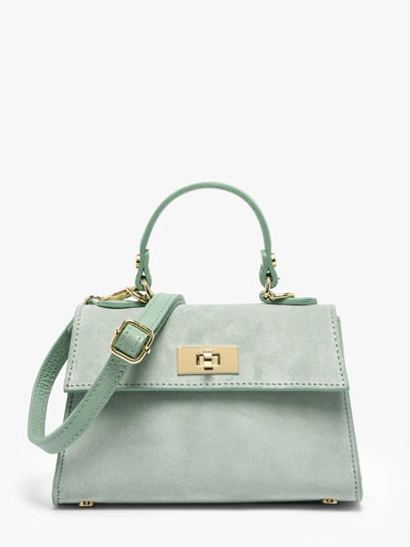 Schoudertas Velvet Caviar Leder Milano Blauw velvet caviar VC25116