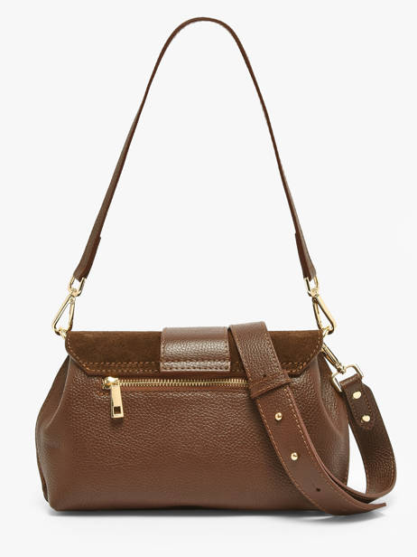 Sac Porté Main Velvet Caviar Cuir Milano Marron velvet caviar VC25114 vue secondaire 3