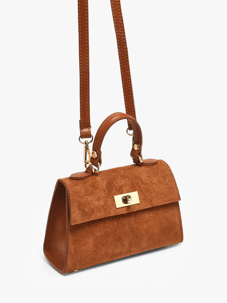 Sac Porté épaule Velvet Caviar Cuir Milano Marron velvet caviar VC25116 vue secondaire 2
