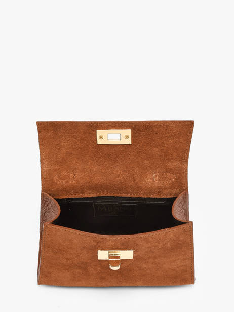 Sac Porté épaule Velvet Caviar Cuir Milano Marron velvet caviar VC25116 vue secondaire 3