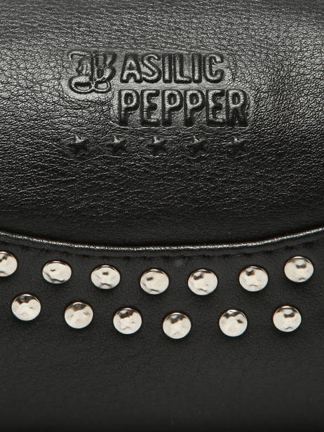 Cross Body Tas Glam Leder Basilic pepper Zwart glam BGLA87 ander zicht 4