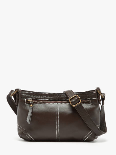 Cross Body Tas Seam Leder Basilic pepper Bruin seam BSEA01 ander zicht 3