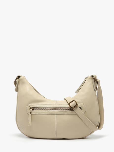 Cross Body Tas Seam Leder Basilic pepper Beige seam BSEA03 ander zicht 3