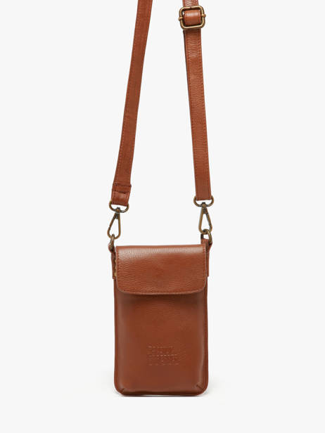 Telefoonetui Leder Basilic pepper Bruin cow BCOW88 ander zicht 1