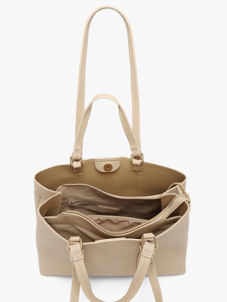 Handtas /schoudertas Grained Miniprix Beige grained A721 ander zicht 2