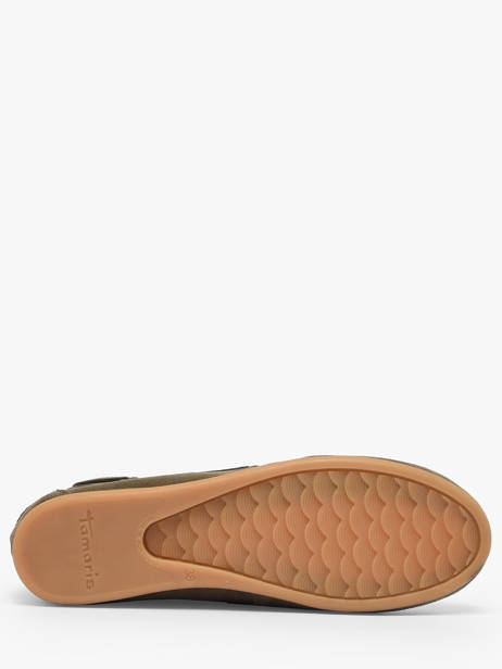 Chaussures Bateau En Cuir Tamaris Vert accessoires 44 vue secondaire 4