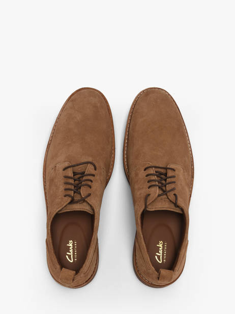 Stadsschoenen Uit Leder Clarks Bruin men 26186448 ander zicht 3