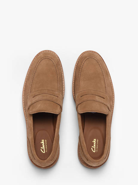 Mocassins Uit Leder Clarks Bruin men 26186450 ander zicht 3