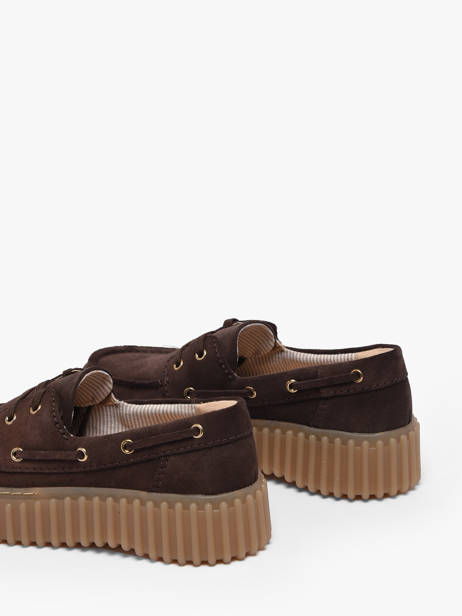 Chaussures Bateau Plateforme En Cuir Clarks Marron women 26186647 vue secondaire 2