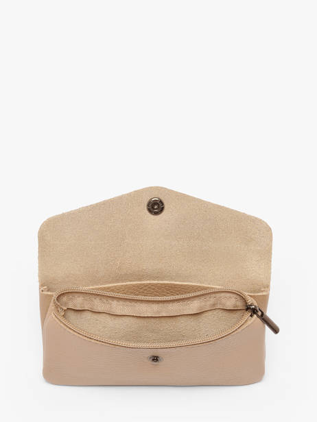 Portemonnee Caviar Leder Milano Beige caviar CA23113 ander zicht 1