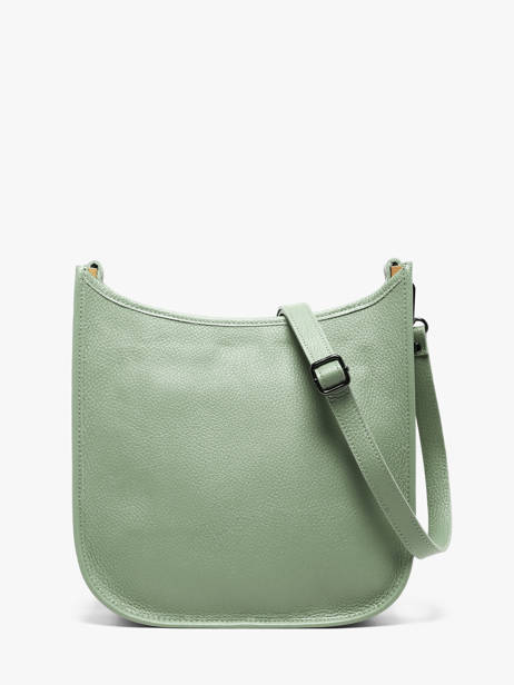 Cross Body Tas Caviar Leder Milano Groen caviar CA25068 ander zicht 4