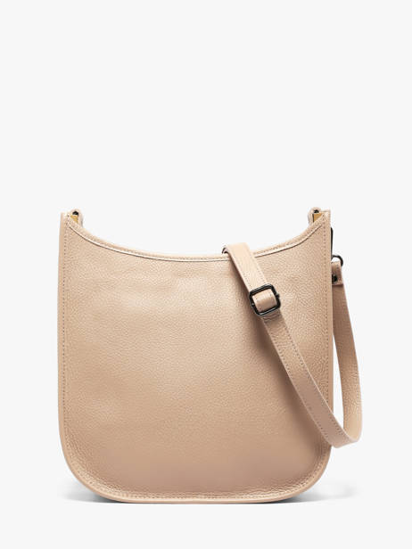 Cross Body Tas Caviar Leder Milano Beige caviar CA25068 ander zicht 4