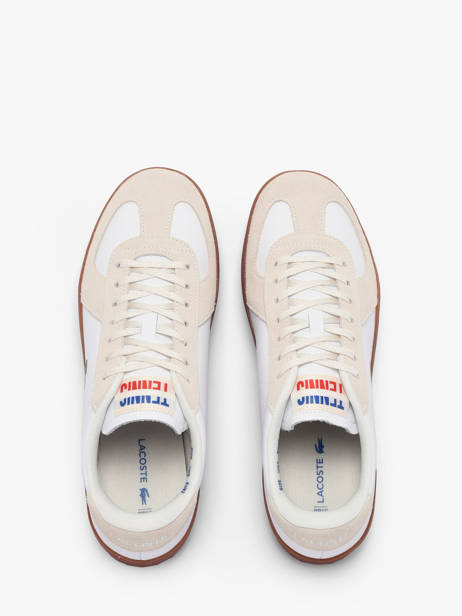 Sneakers Uit Leder Lacoste Beige men 1SMA0077 ander zicht 3