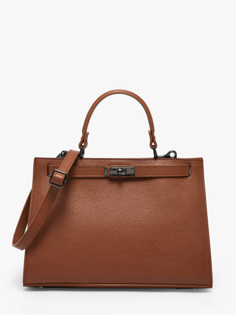 Sac Porté Main Caviar Leder Milano Bruin caviar CA25116