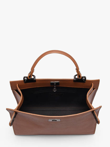 Sac Porté Main Caviar Leder Milano Bruin caviar CA25116 ander zicht 3
