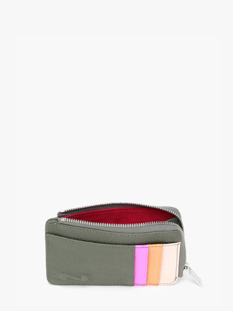 Kaarthouder Leder Nathan baume Groen mandala M ander zicht 1