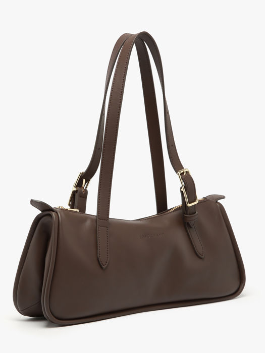 Longchamp Looong Besace Marron