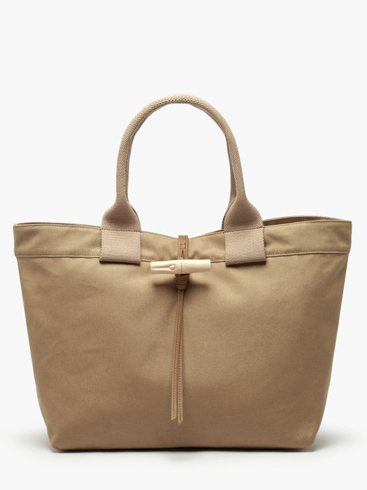 Longchamp Le roseau toile Handtas Beige