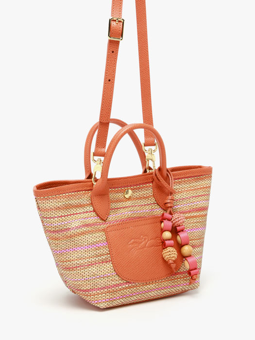 Longchamp Le panier pliage rainbow Sac porté travers Orange
