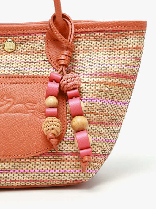 Longchamp Le panier pliage rainbow Sac porté travers Orange